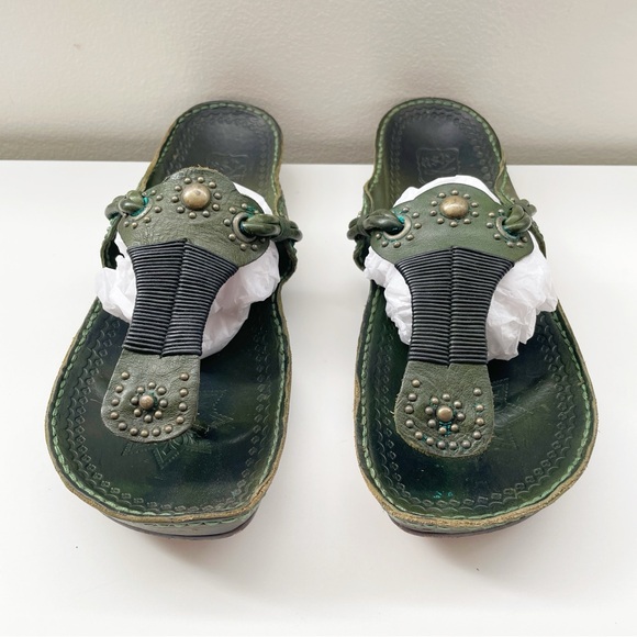 Ash Studded Embellished boho sandals thongs flip flops leather hippie wrapped 40 - Picture 1 of 13